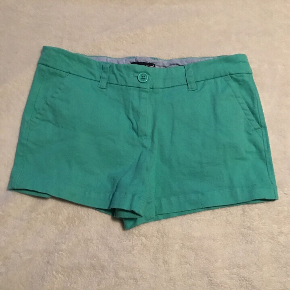 Simply Southern Womens Boyfriend Shorts Green Size 4 Cotton Blend EUC